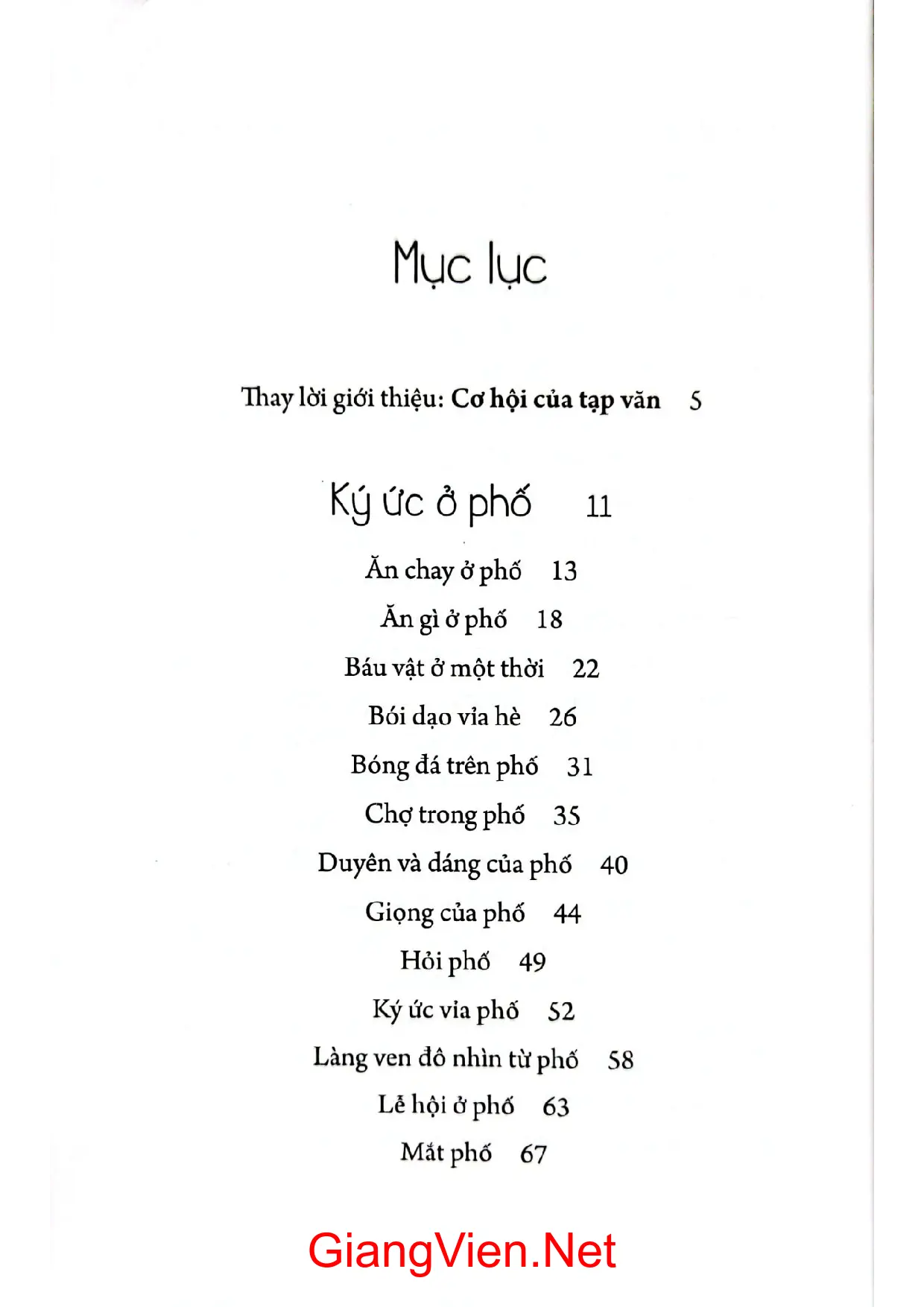 Trang bìa chính thức sách Giọng của phố