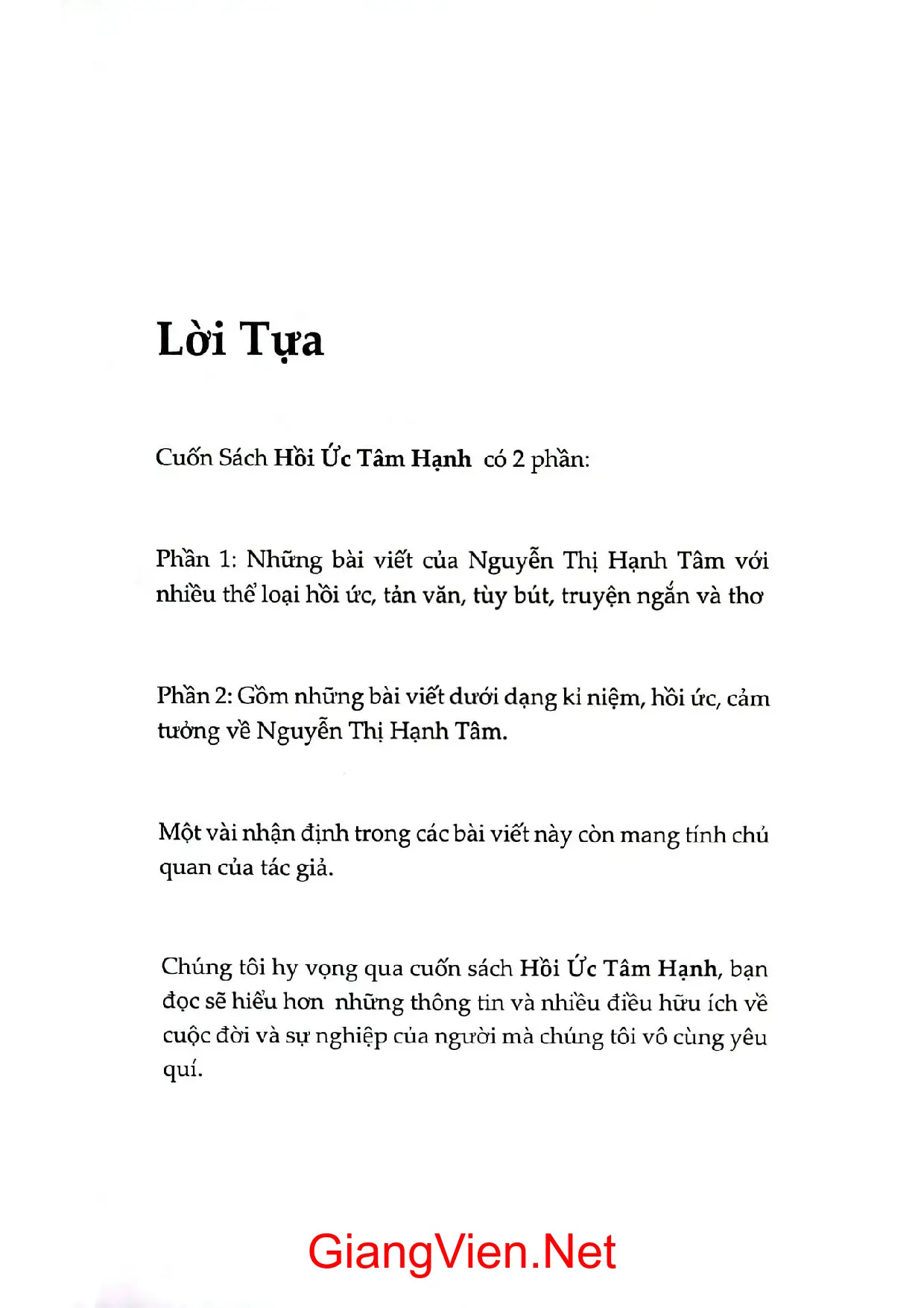 Trang bìa chính thức sách Hồi ức Tâm Hạnh