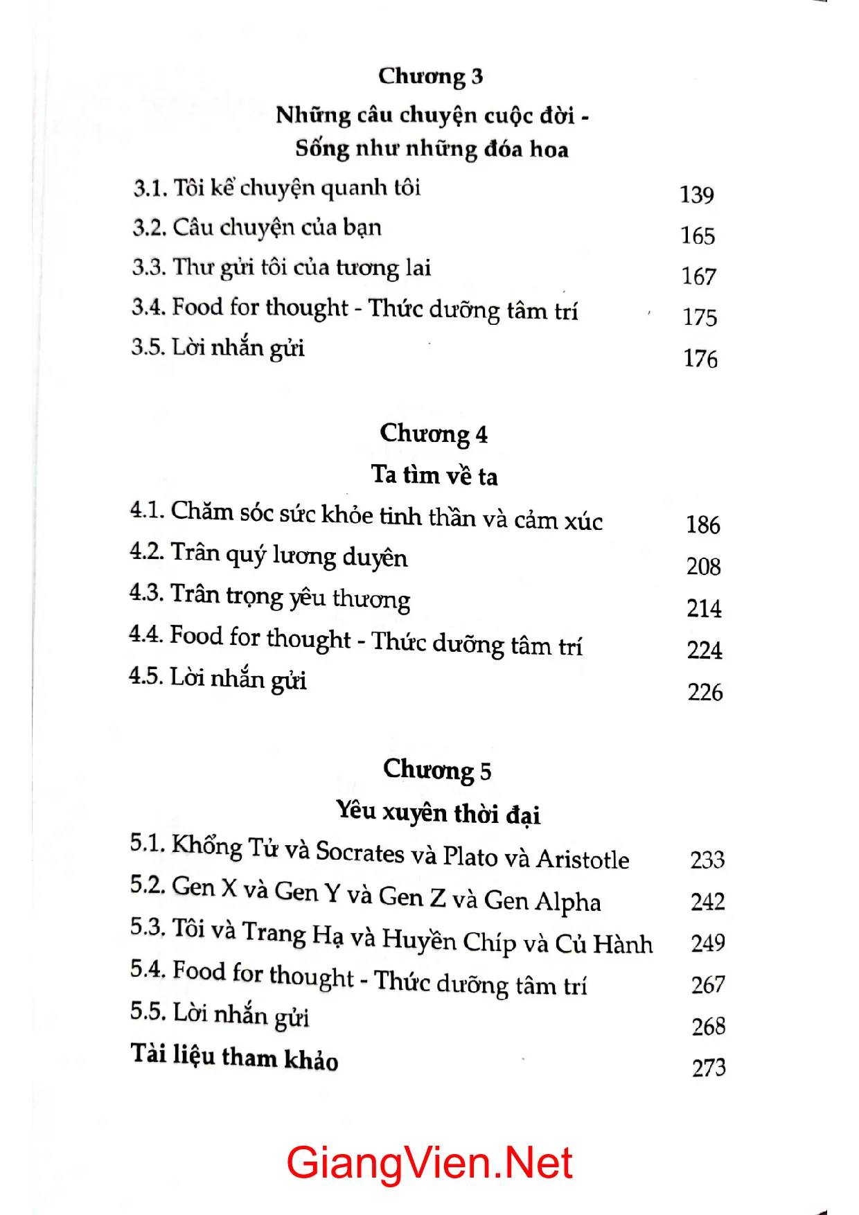 Mục lục chi tiết trang 1 sách Hồi đáp từ 40 năm học yêu