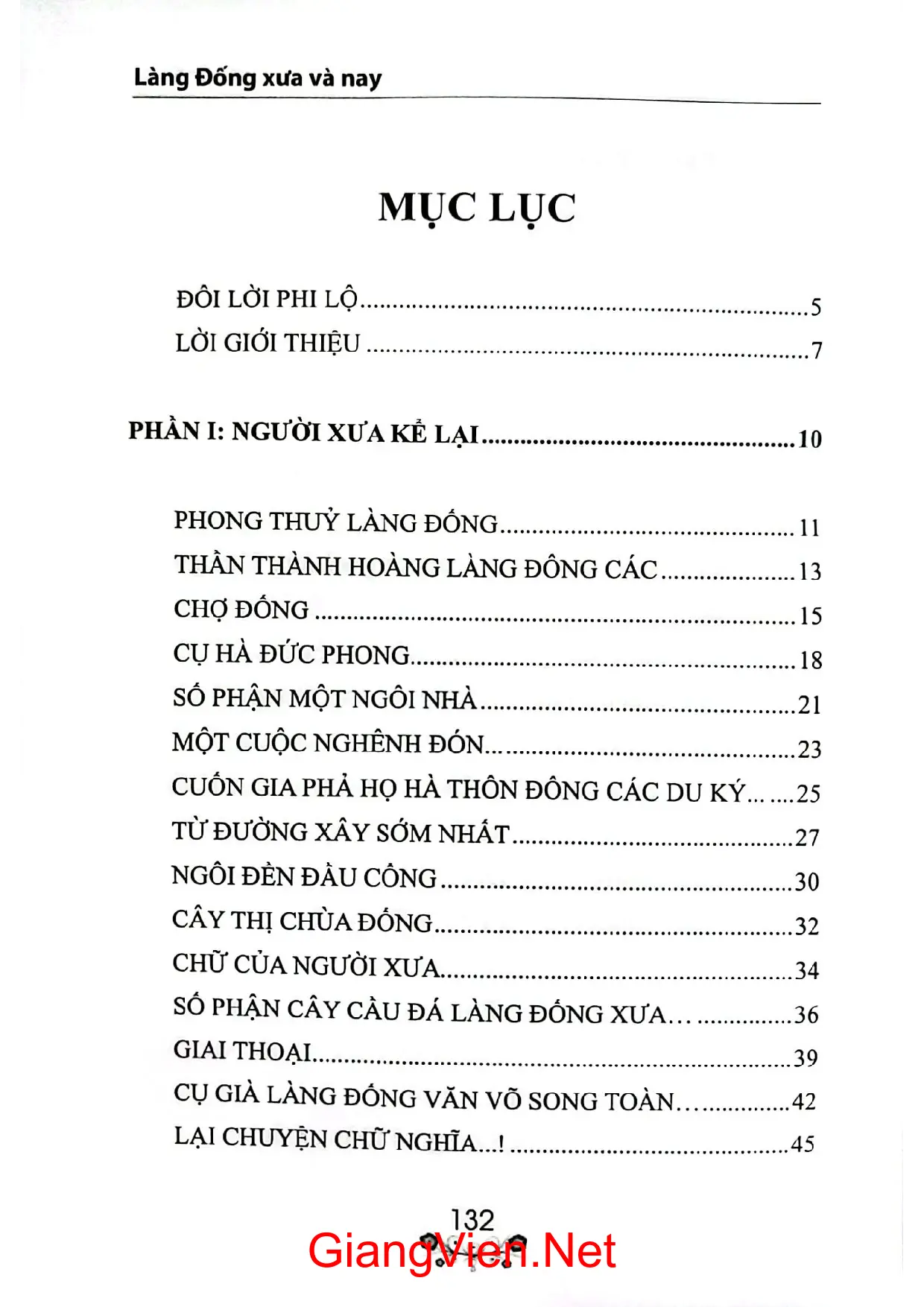 Trang bìa chính thức sách Làng Đống xưa và nay