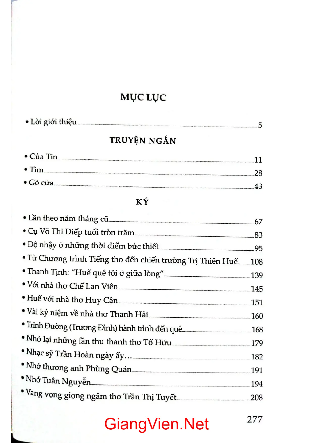 Trang bìa chính thức sách Lần theo măm tháng cũ