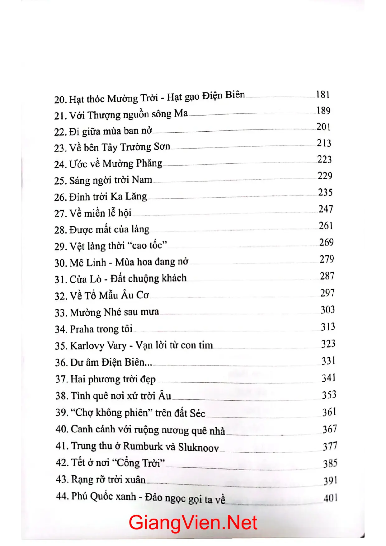 Mục lục chi tiết trang 1 sách Lẽ sống tập 2
