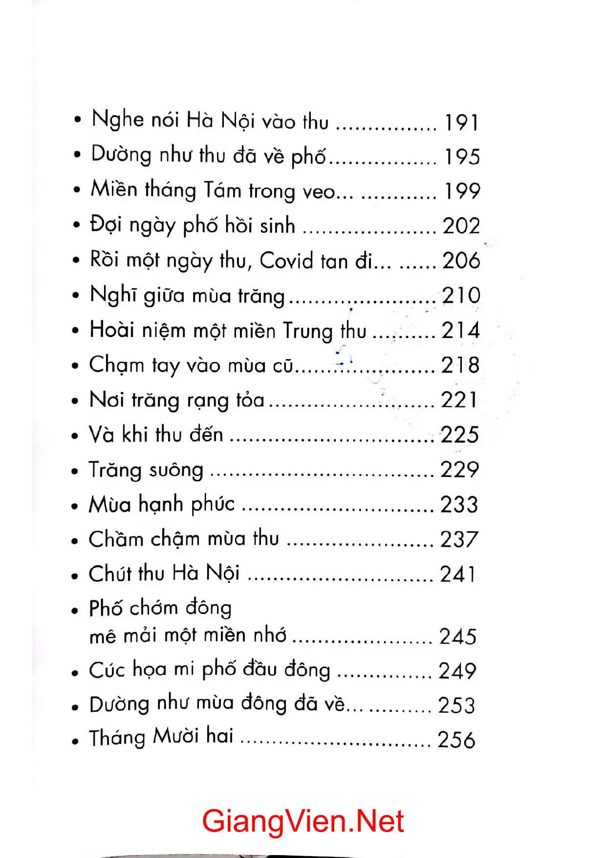 Mục lục chi tiết trang 3 sách Lính chiến