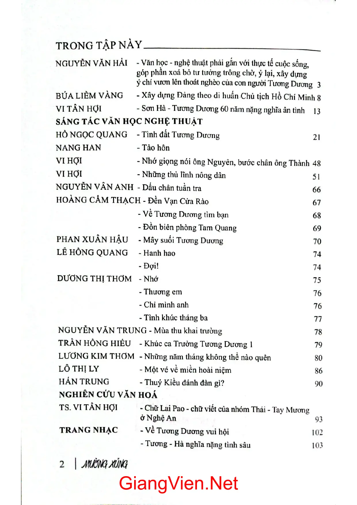 Trang bìa chính thức sách Mường Xủng Tập 16