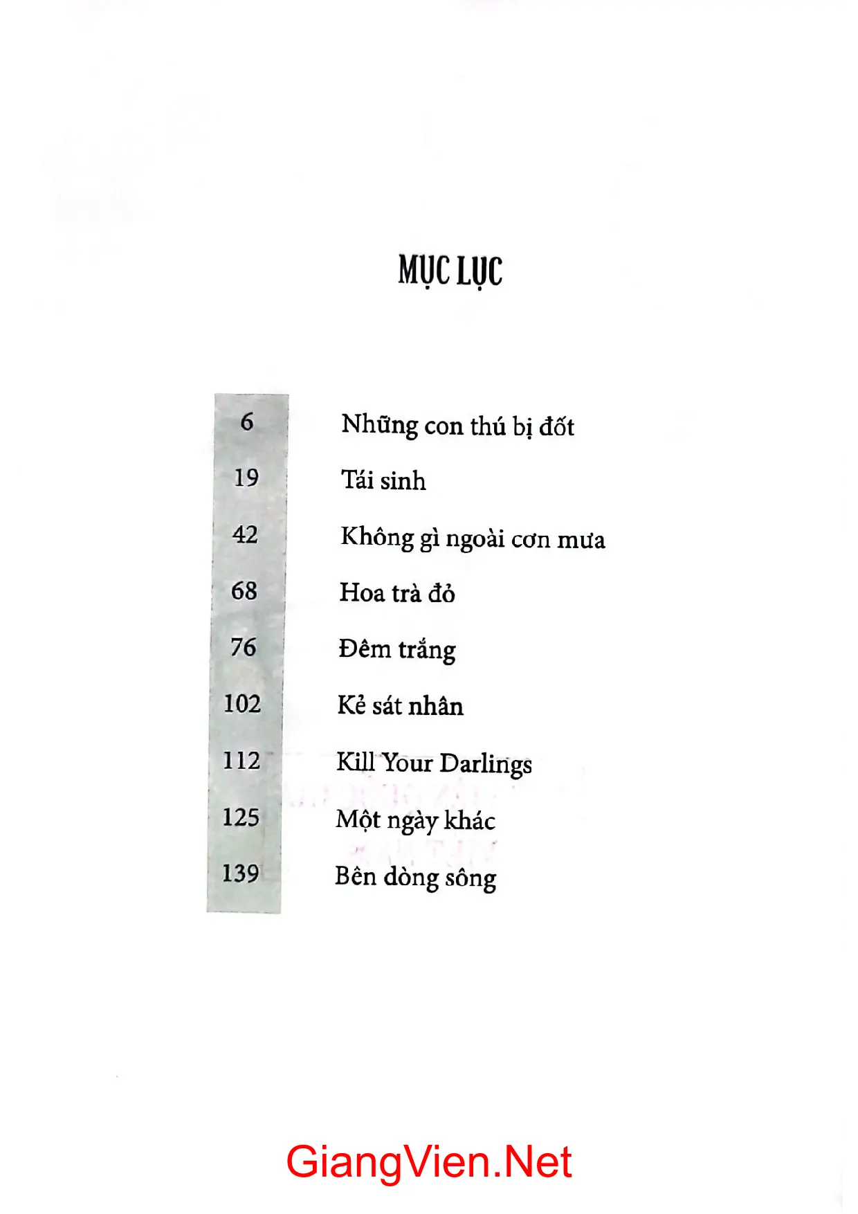 Trang bìa chính thức sách Không gì ngoài cơn mưa