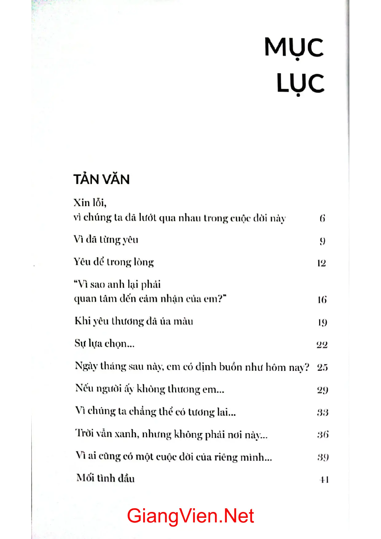 Trang bìa chính thức sách Là đánh mất hay chưa từng có