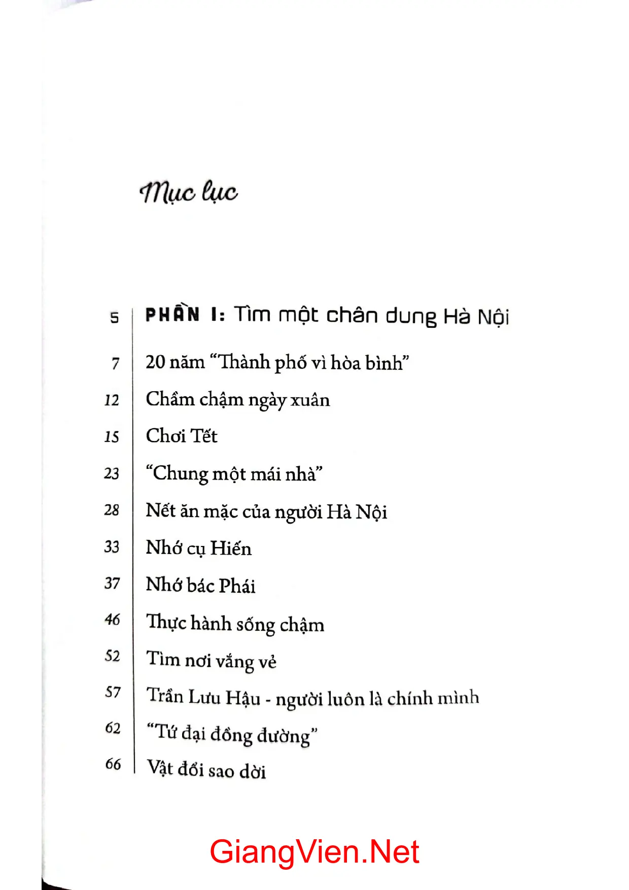 Trang bìa chính thức sách Lan man nghìn năm phố