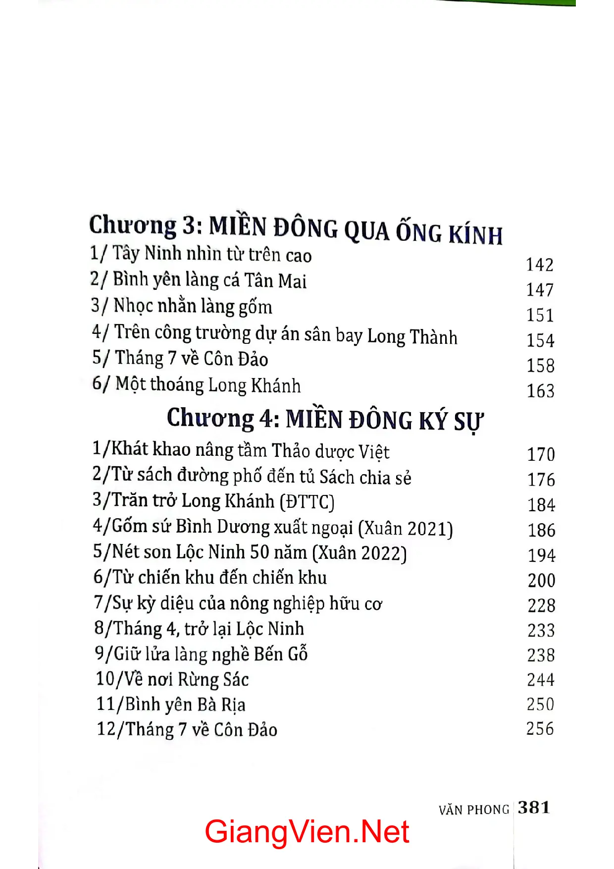 Mục lục chi tiết trang 1 sách Lên rừng xuống biển 3