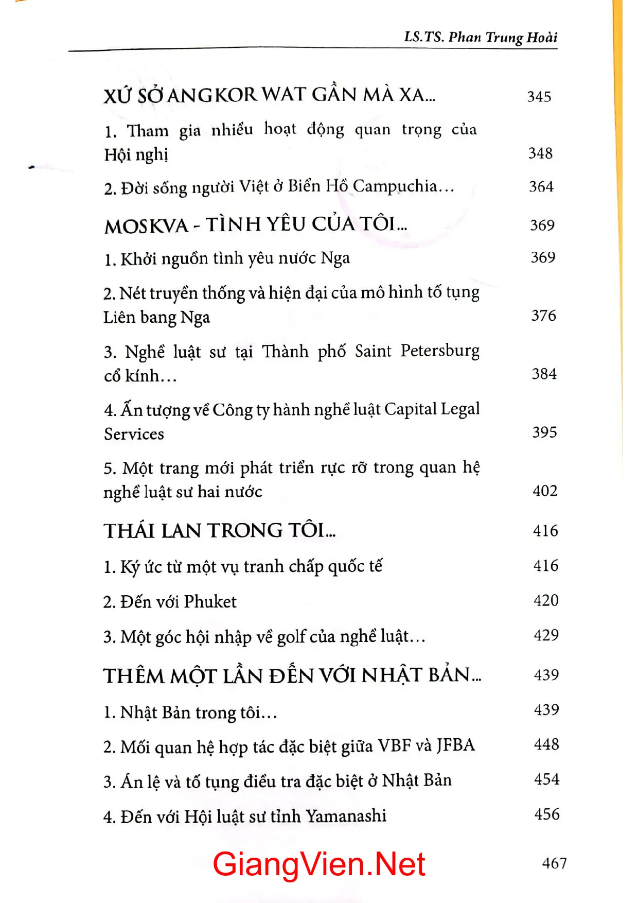 Nội dung trang phụ bản giới thiệu sách Lao xao nỗi nhớ