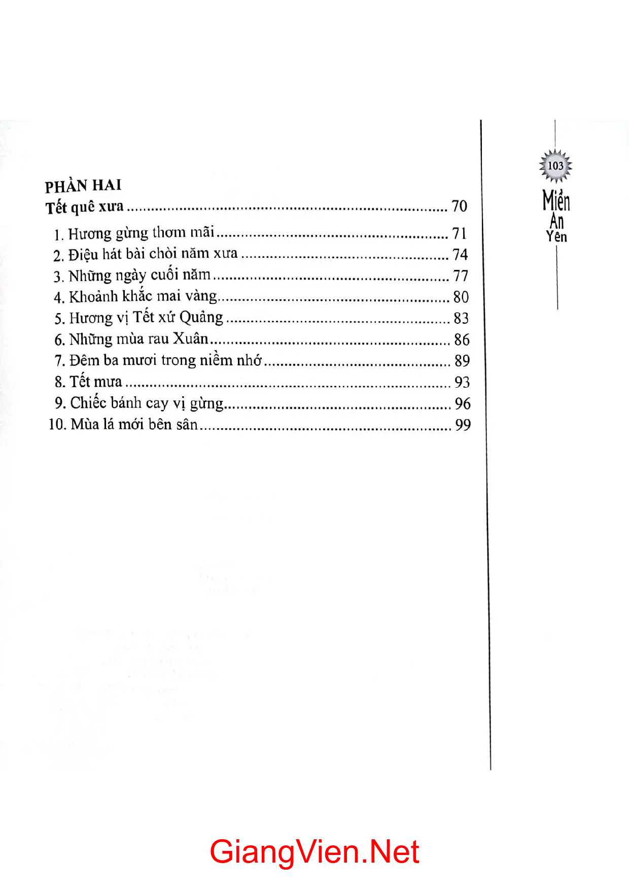 Ảnh minh họa nội dung cuốn sách: Miền An Yên