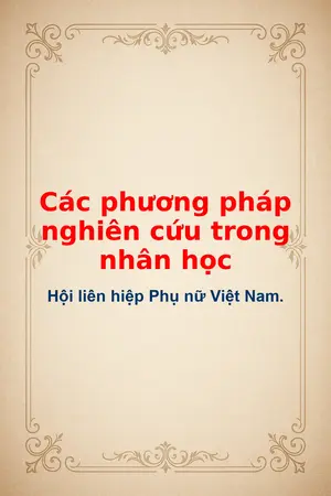 Ảnh bìa của Các phương pháp nghiên cứu trong nhân học