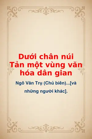 Ảnh bìa của Dưới chân núi Tản một vùng văn hóa dân gian