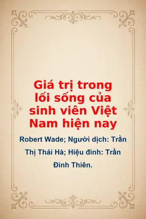 Ảnh bìa của Giá trị trong lối sống của sinh viên Việt Nam hiện nay