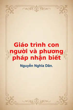 Ảnh bìa của Giáo trình con người và phương pháp nhận biết