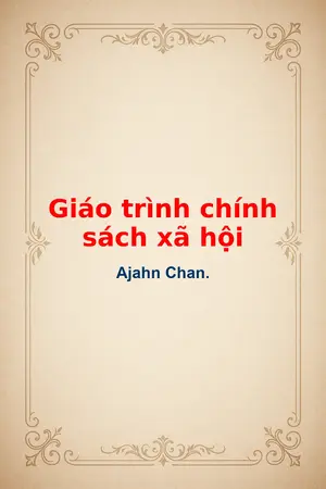 Ảnh bìa của Giáo trình chính sách xã hội