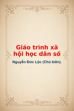 Ảnh bìa của Giáo trình xã hội học dân số