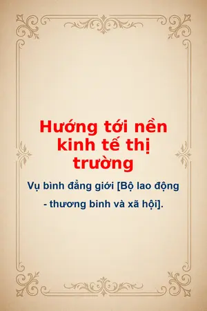 Ảnh bìa của Hướng tới nền kinh tế thị trường