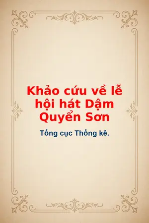Ảnh bìa của Khảo cứu về lễ hội hát Dậm Quyển Sơn