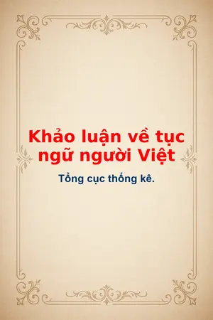 Ảnh bìa của Khảo luận về tục ngữ người Việt