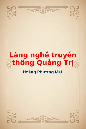 Ảnh bìa của Làng nghề truyền thống Quảng Trị