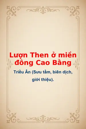 Ảnh bìa của Lượn Then ở miền đông Cao Bằng