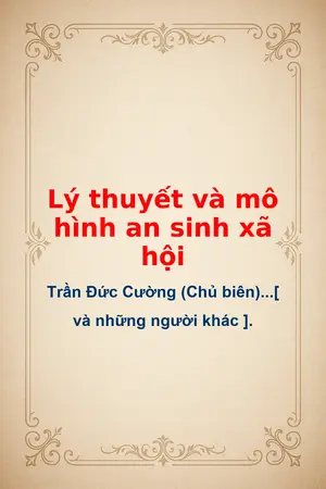 Ảnh bìa của Lý thuyết và mô hình an sinh xã hội