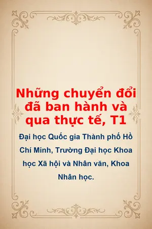 Ảnh bìa của Những chuyển đổi đã ban hành và qua thực tế T1