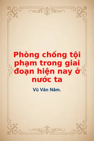 Ảnh bìa của Phòng chống tội phạm trong giai đoạn hiện nay ở nước ta