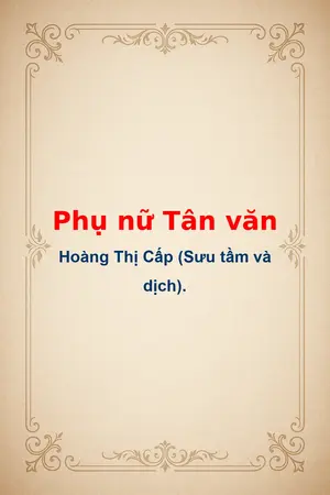 Ảnh bìa của Phụ nữ Tân văn