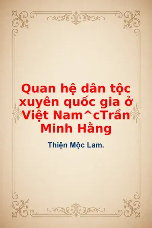 Ảnh bìa của Quan hệ dân tộc xuyên quốc gia ở Việt Nam Trần Minh Hằng