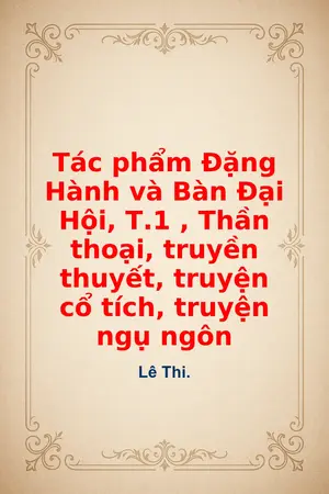 Ảnh bìa của Tác phẩm Đặng Hành và Bàn Đại Hội (truyện thơ của người Dao ở Thanh Hóa)
