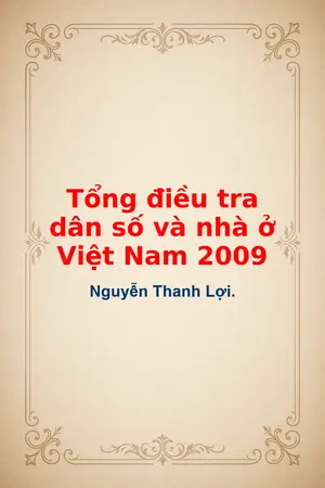 Ảnh bìa của Tổng điều tra dân số và nhà ở Việt Nam 2009