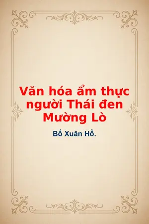 Ảnh bìa của Văn hóa ẩm thực người Thái đen Mường Lò