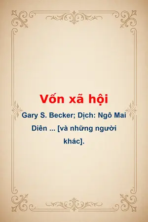 Ảnh bìa của Vốn xã hội