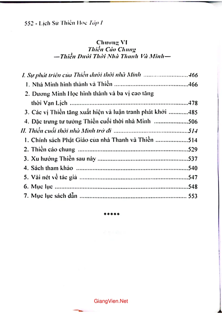 Trang 5 - Ảnh minh họa nội dung sách Lịch sử thiền học