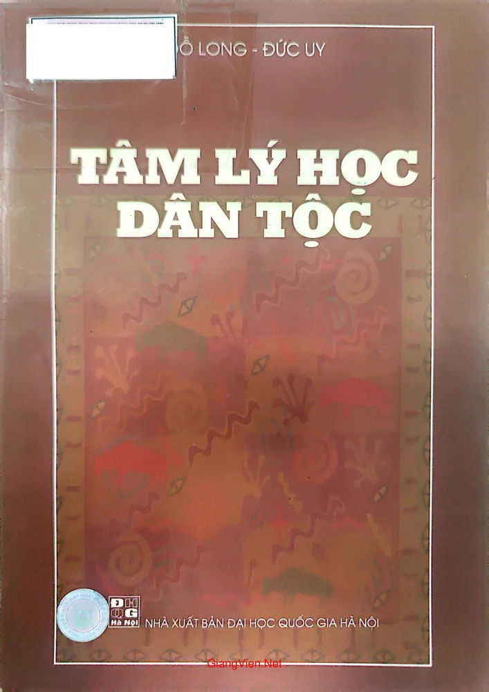 Ảnh bìa của Tâm lý học dân tộc