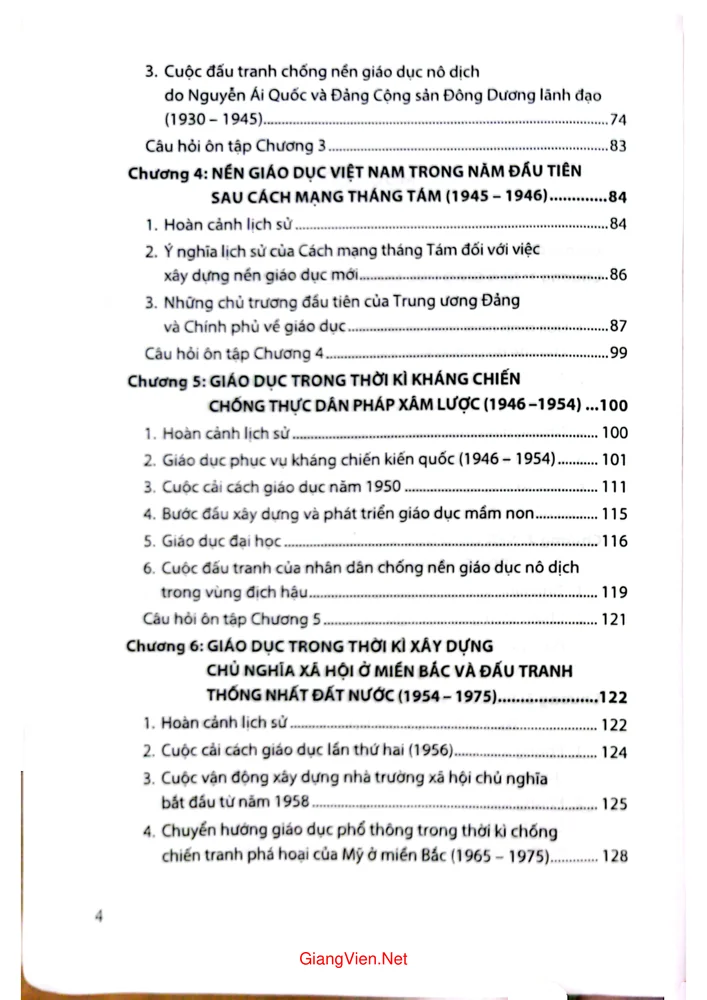 Trang 2 - Ảnh minh họa nội dung sách Lịch sử giáo dục Việt Nam