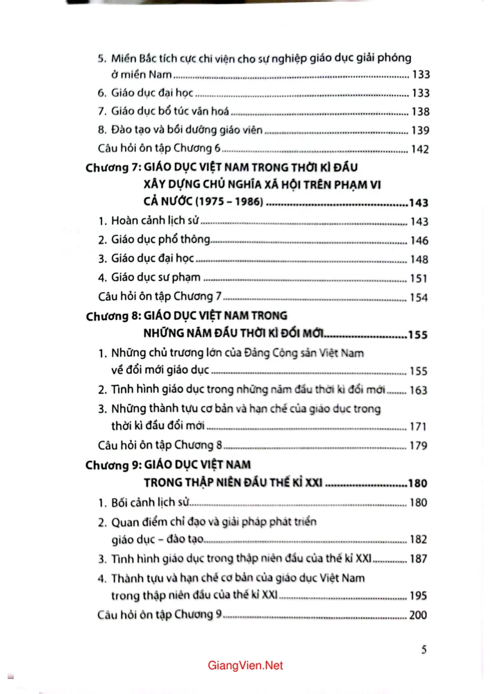 Trang 3 - Ảnh minh họa nội dung sách Lịch sử giáo dục Việt Nam
