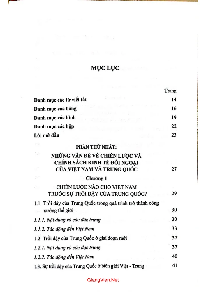 Trang bìa chính thức sách Quan hệ thương mại và đầu tư của Việt Nam với Trung Quốc