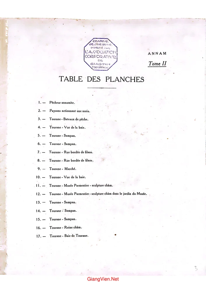 Trang 1 - Ảnh minh họa nội dung sách Monographie dessinee de Indochine – Annam (Chuyên khảo minh họa về Đông Dương – Trung Kỳ)