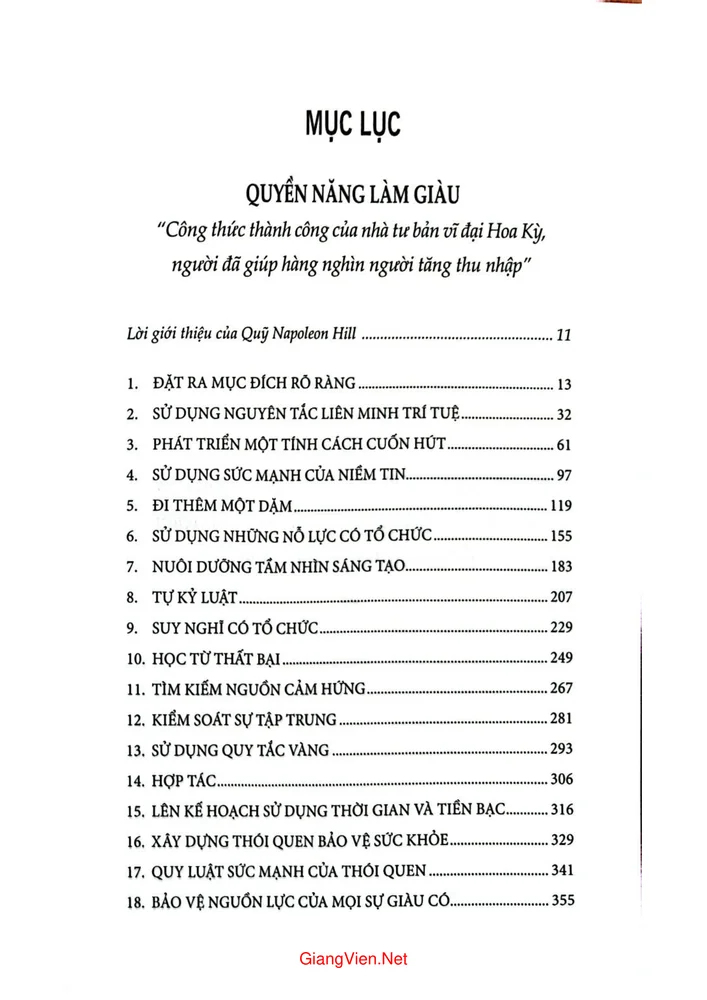 Trang bìa chính thức sách Quyền năng làm giàu