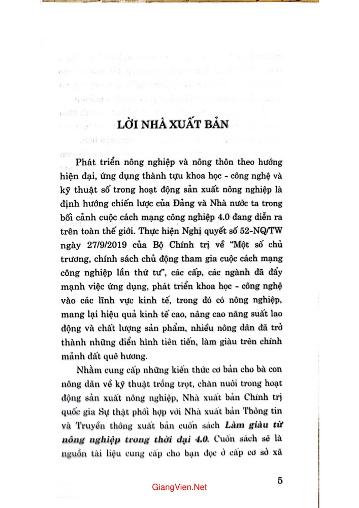 Mục lục chi tiết trang 2 sách Làm giàu từ nông nghiệp trong thời đại 4.0