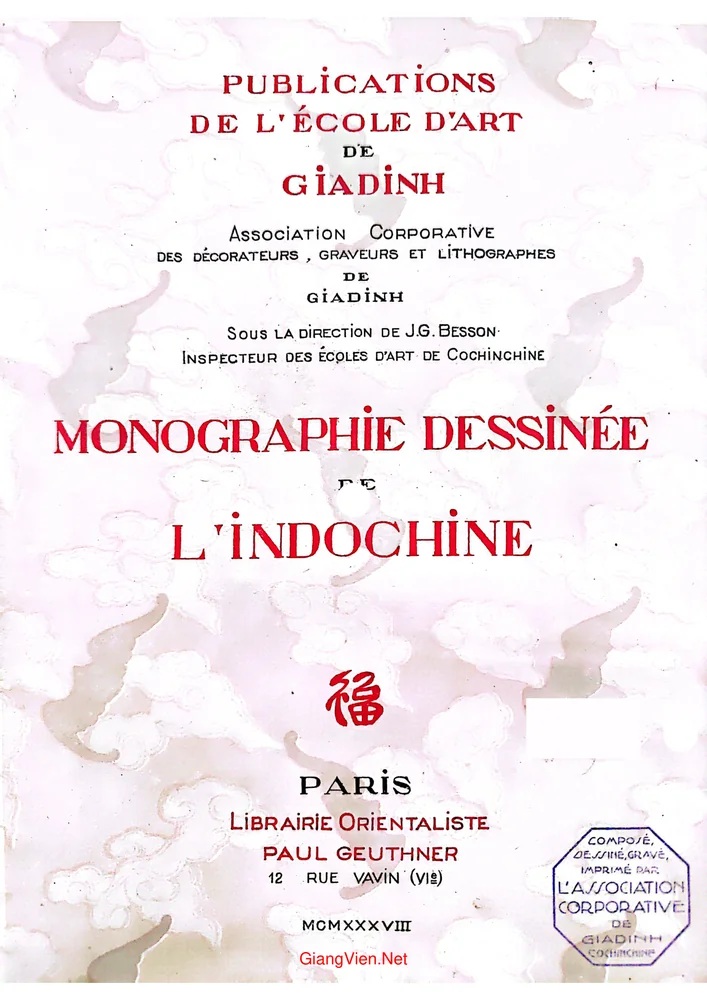 Ảnh bìa của Monographie dessinee de indochine 2 (Chuyên khảo minh họa về Đông Dương 2)
