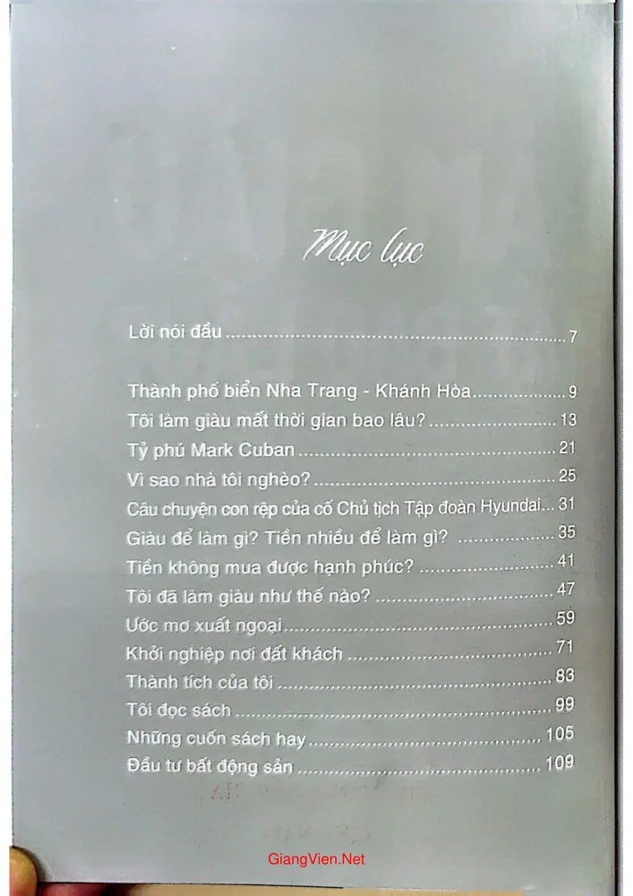 Trang 1 - Ảnh minh họa nội dung sách Làm giàu mất bao lâu