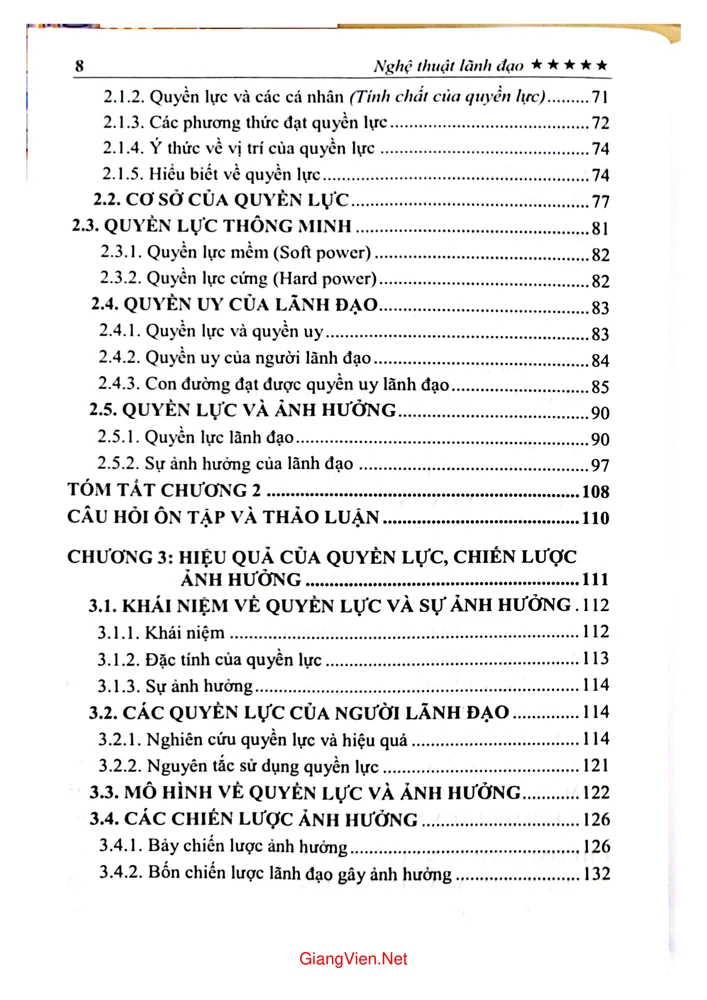 Trang 2 - Ảnh minh họa nội dung sách Nghệ thuật lãnh đạo tập 1