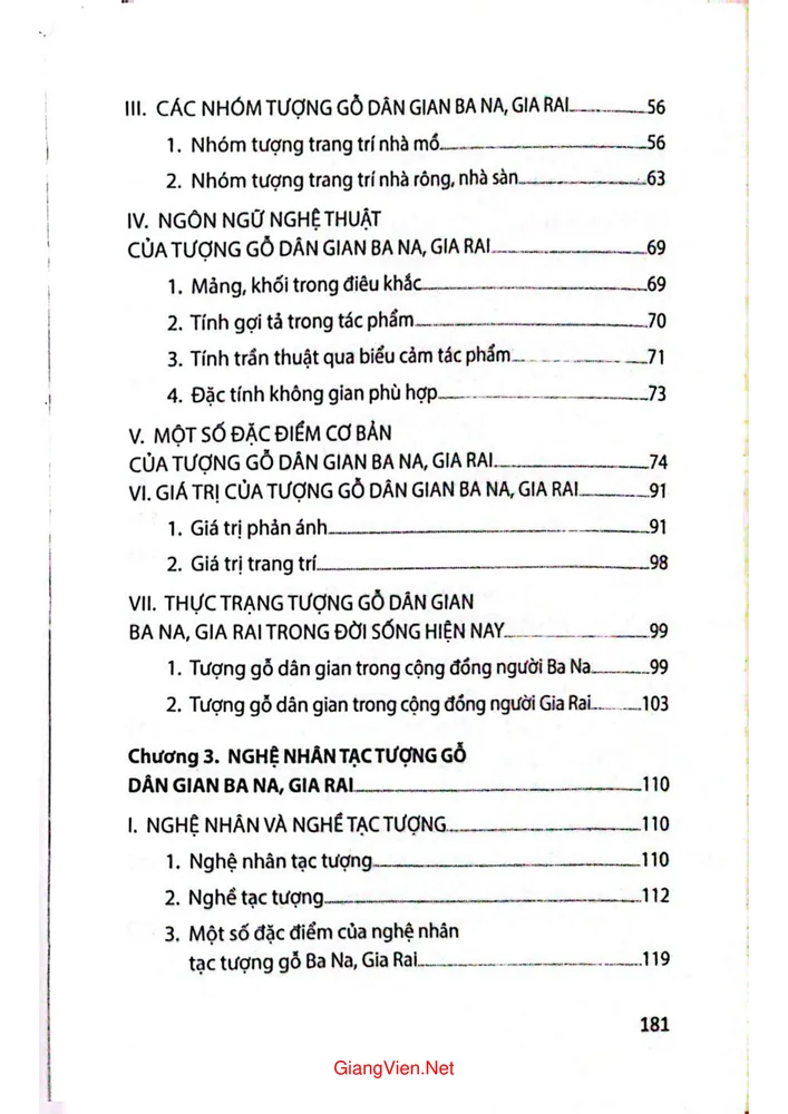 Trang 2 - Ảnh minh họa nội dung sách Tượng gỗ dân gian các dân tộc người Ba Na, Gia rai