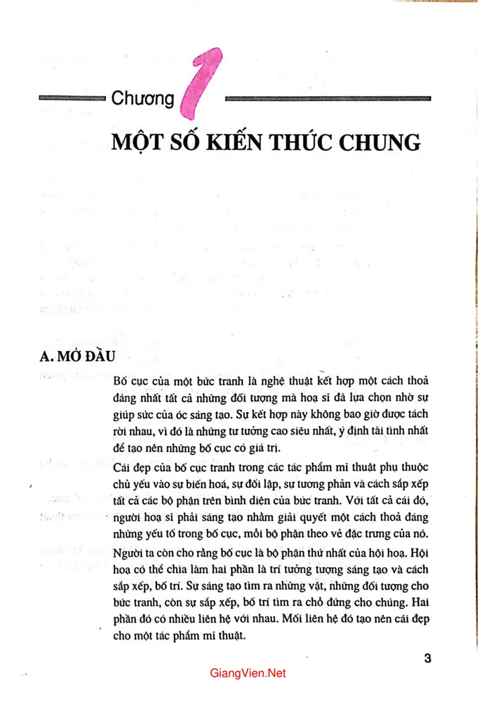 Trang 2 - Ảnh minh họa nội dung sách Giáo trình bố cục