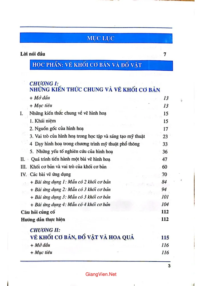 Trang bìa chính thức sách Hình họa 1