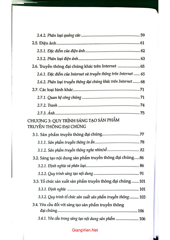 Trang 2 - Ảnh minh họa nội dung sách Giáo trình nhập môn truyền thông đại chúng