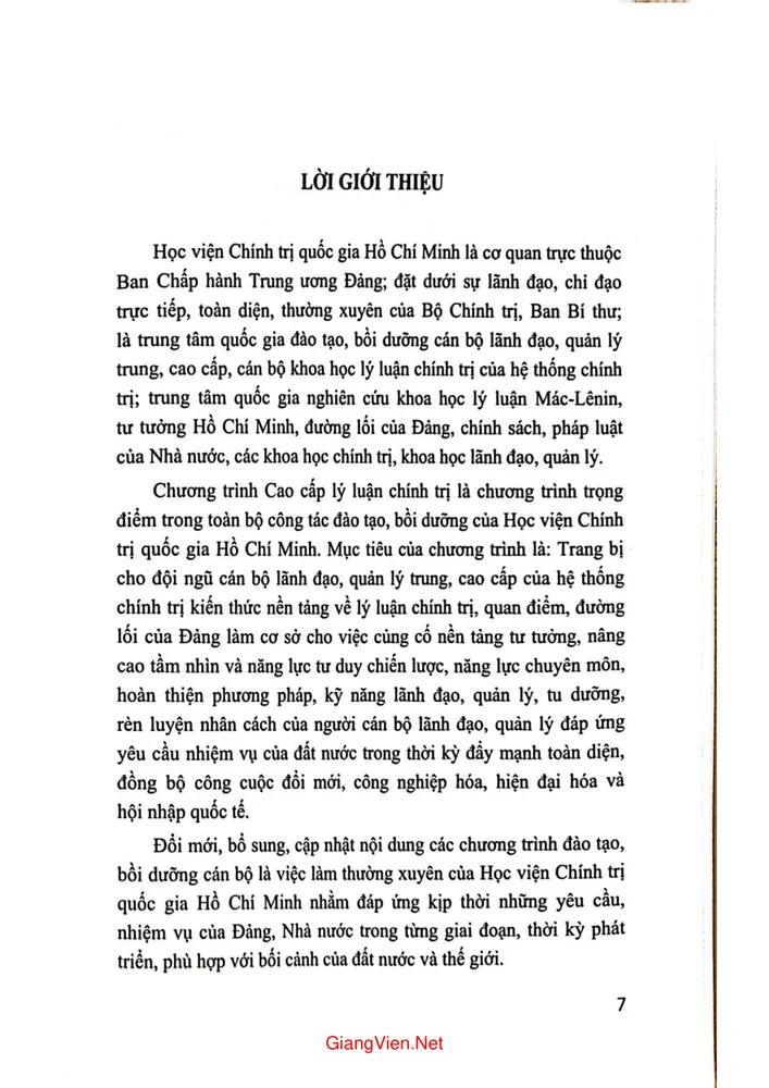 Trang 2 - Ảnh minh họa nội dung sách Giáo trình văn hóa và phát triển. Dùng cho hệ đào tạo cao cấp lý luận chính trị